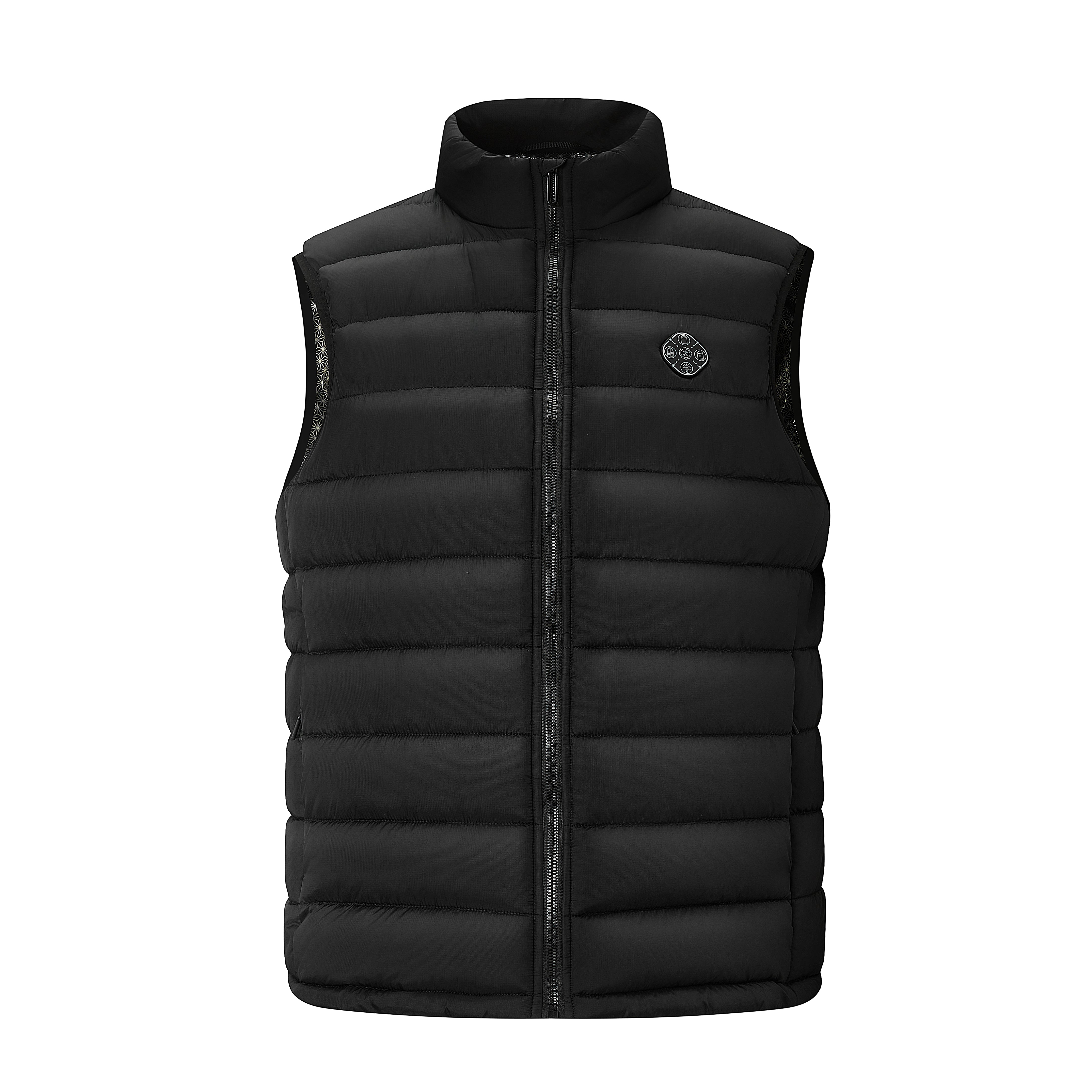 Heated Vest for Men Women, 28 Heating Zones 3-Temperature Control & Carbon Fiber Heating Stand Collar Zip Up Waterproof Windproof Sleeveless Gilet