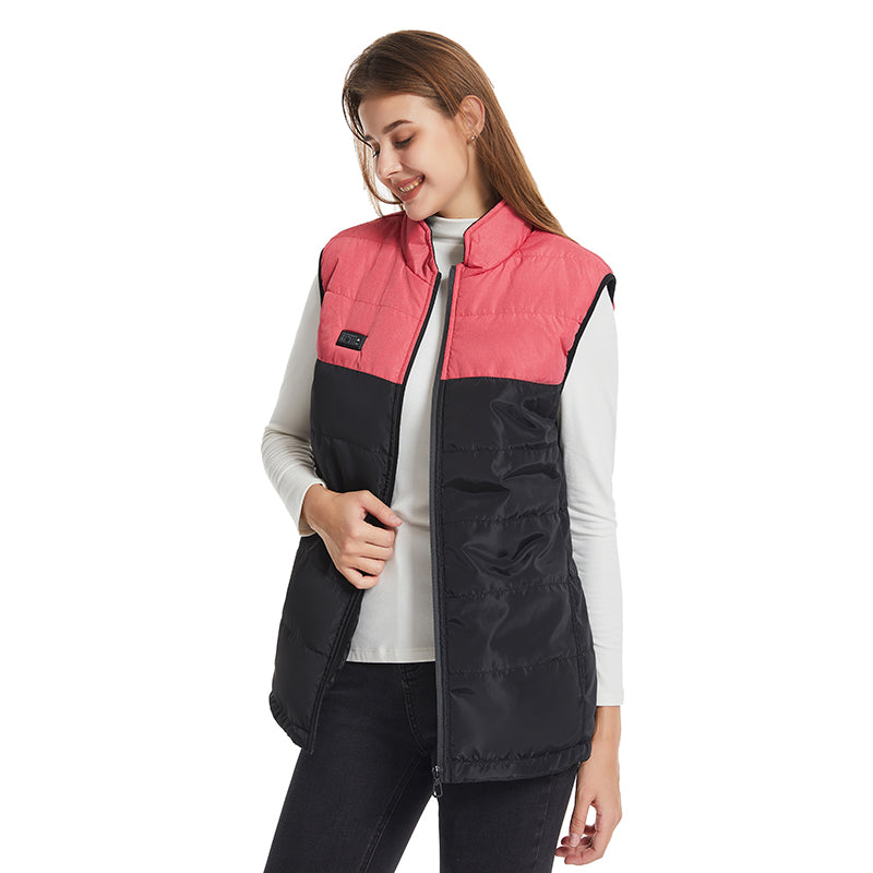 4 Control 21 Heating Areas Heated Vests for Couple Women Men USB Electric Heated Jacket with 3 Heating Levels Heated Waistcoat with Zipper
