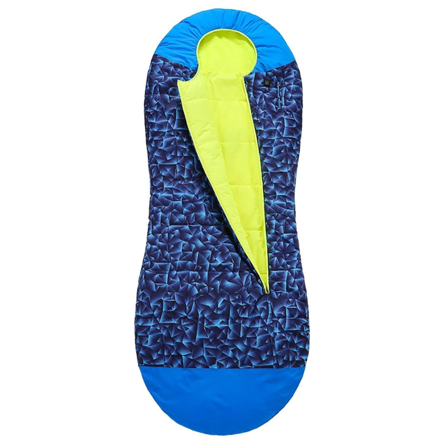 Outdoor Heated Sleeping Bag Camouflage Blue 5V 2A USB Charging Adjustable Temperature for Travel Hiking Camping Made of Polyester Fluffy Cotton
