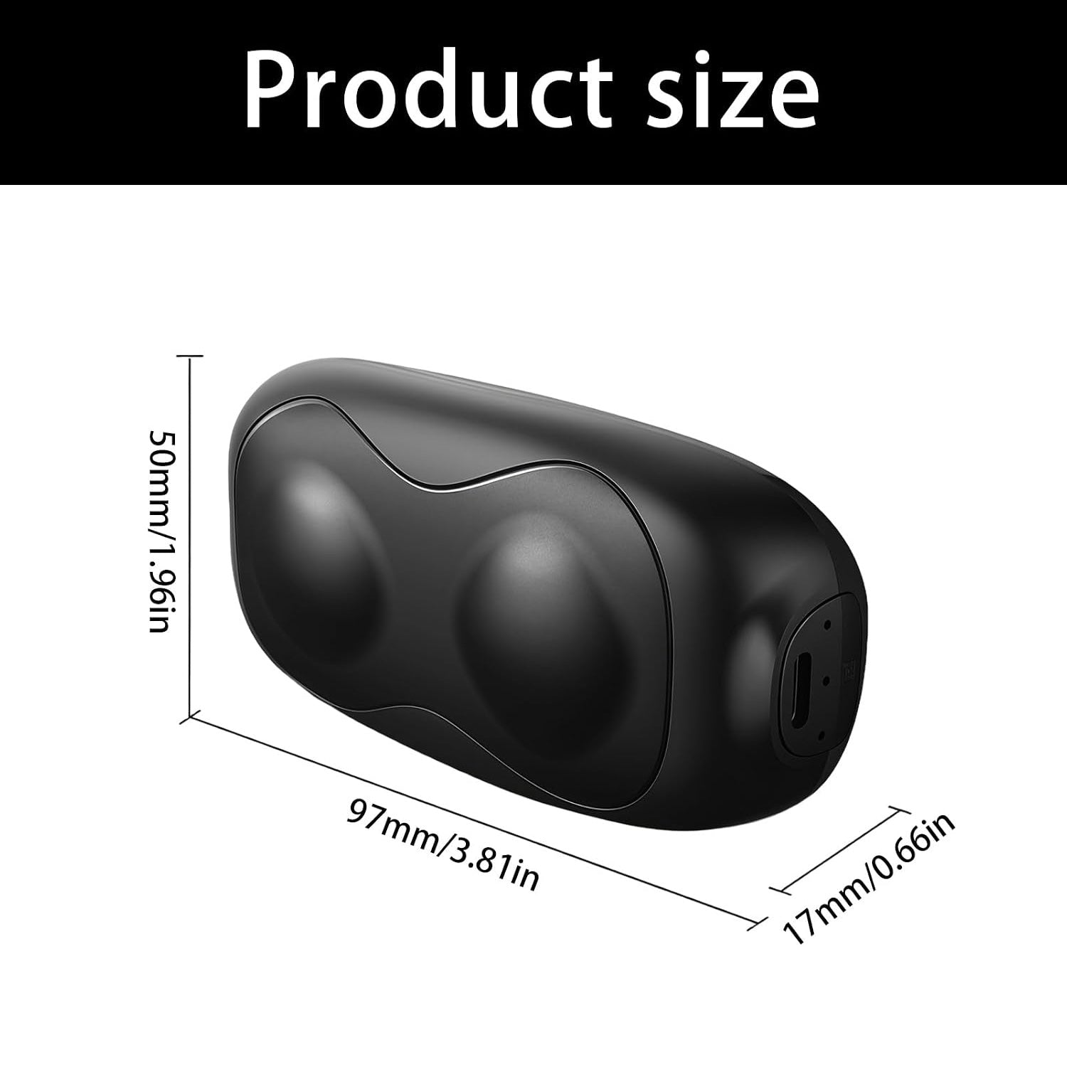 Rechargeable Magnetic Pocket Warmer 1 Pair, 8 Hours Long Safe Heat, USB 3 Settings Fast Heating Portable Electric Hand Warmer