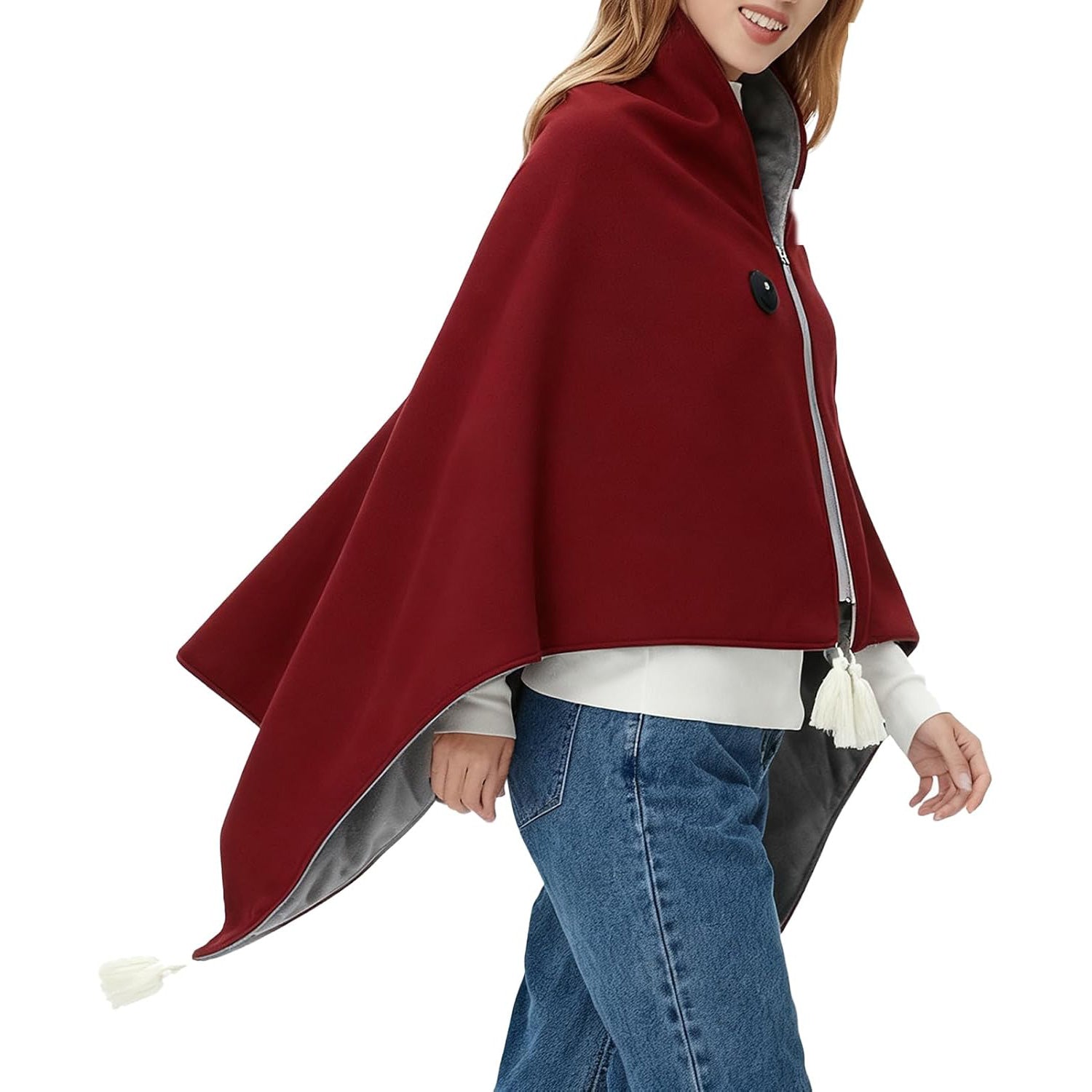 3 Heat Levels Electric USB Heated Shawl Blanket, Portable Washable Throw Heating Shawl For Women Winter Warm Soft Heated Shawls Wraps For Bed, Couch, Sofa, Home