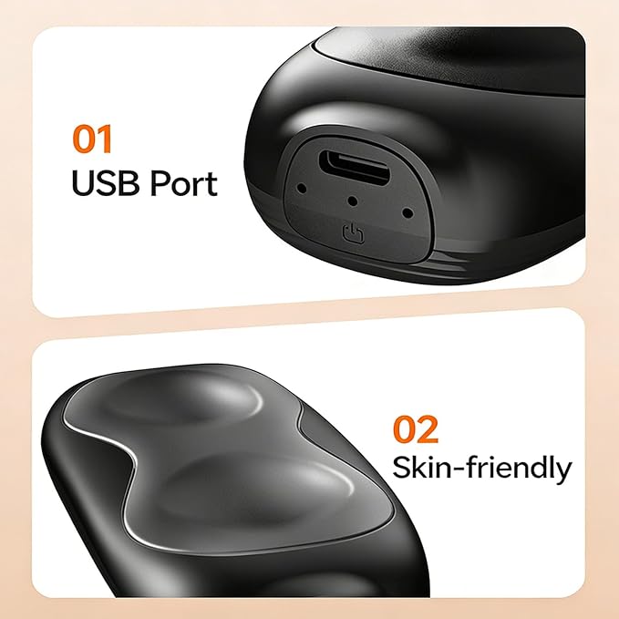 Rechargeable Magnetic Pocket Warmer 1 Pair, 8 Hours Long Safe Heat, USB 3 Settings Fast Heating Portable Electric Hand Warmer