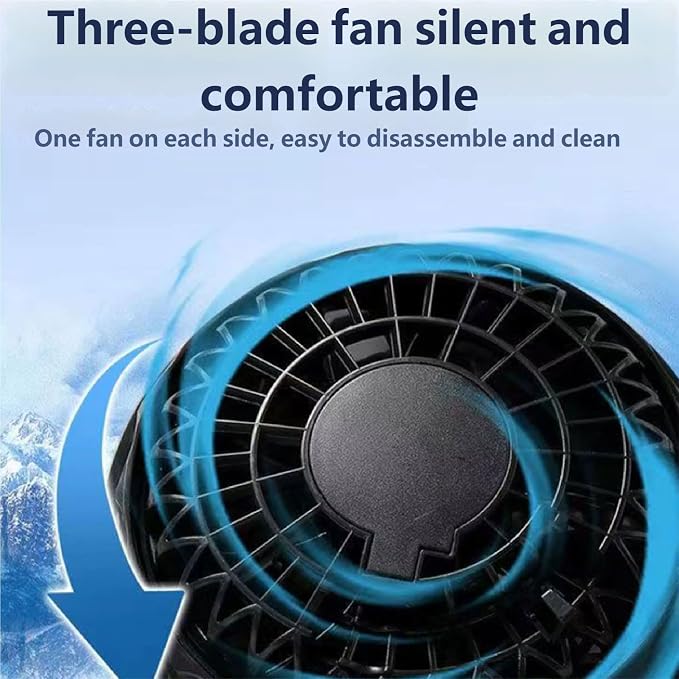 High Visibility Air Cooling Jackets for Men Women, Cooling Clothes with 3 Fans for Working Cycling Outdoor Reflective Stripe Polyester Work Uniform Adjustable Fan Work Coat