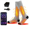 APP Control Smart Electric Heated Socks with 2pcs 5000mAh Rechargeable Battery 3 Heating Temperature Settings Men And Women Long Thermal Socks