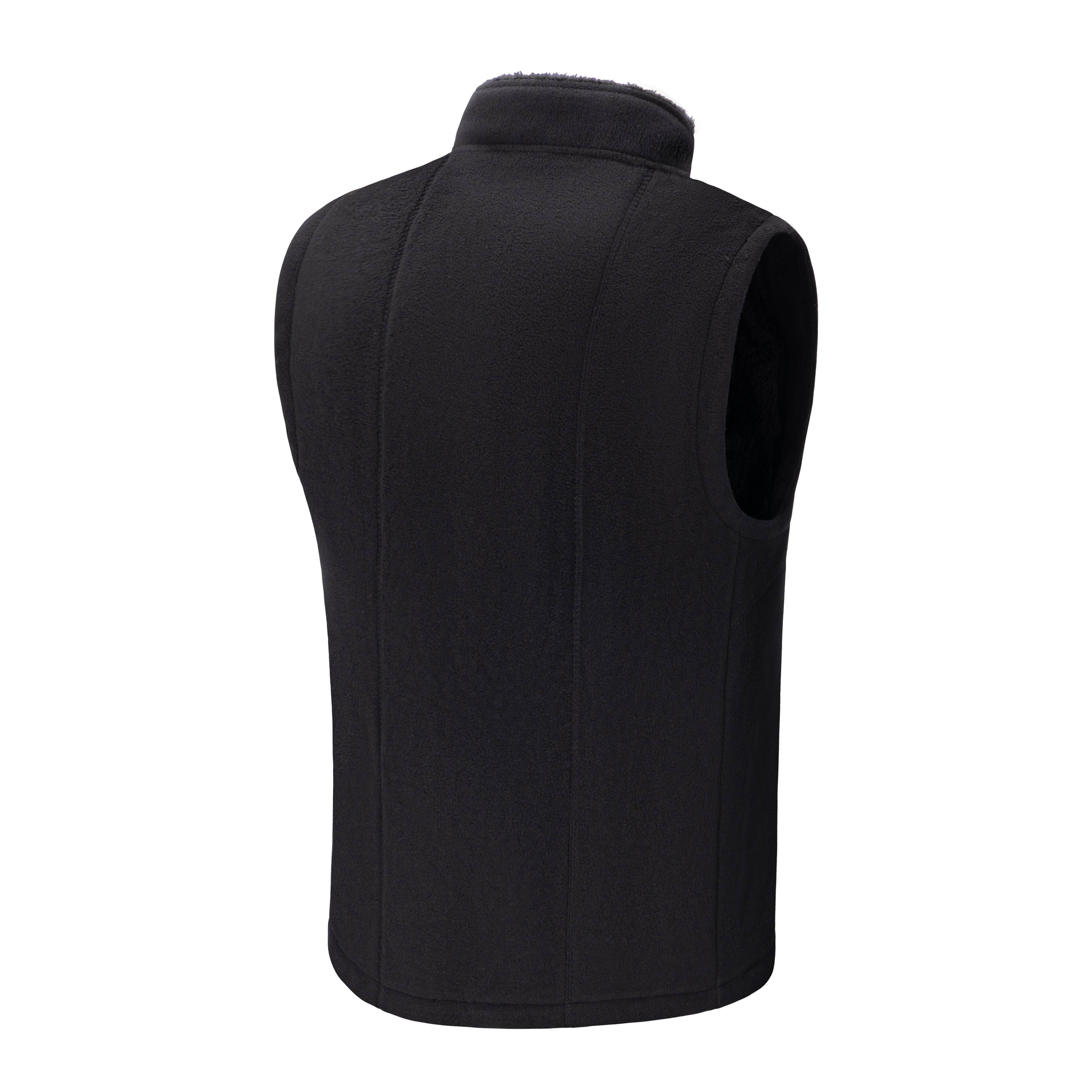 Fleece Lined Heated Vest for Women Men, 3 Gear Temp Control Dual Control 10 Heating Zones USB Electric Heating Stand Collar Smart Thermal Waistcoat