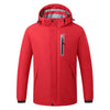 Soft Shell Electric Heated Jacket for Men Women with Detachable Hood 8 Heating Zones 3 Levels of Temperature Control Heating Winter Coat for Outdoor Hiking Skiing Hunting