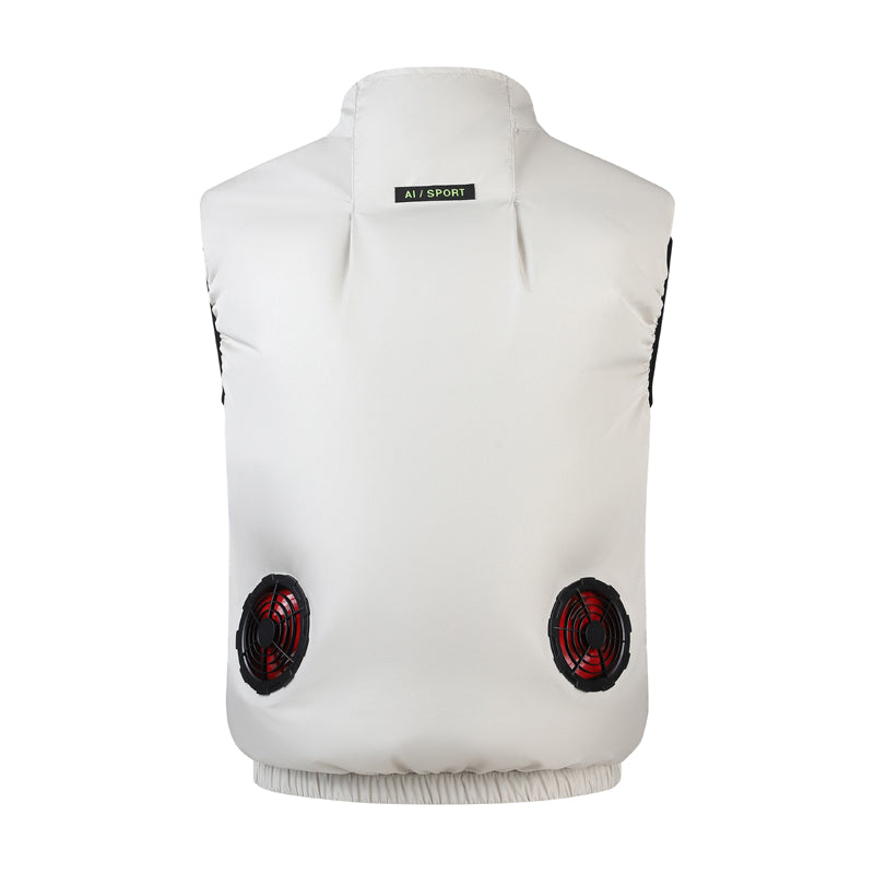 Electric Cooling Fan Vest for Men Women with Air Conditioning Fans Sleeveless Workwear Air-conditioned Clothes for Outdoor Hot Weather Work
