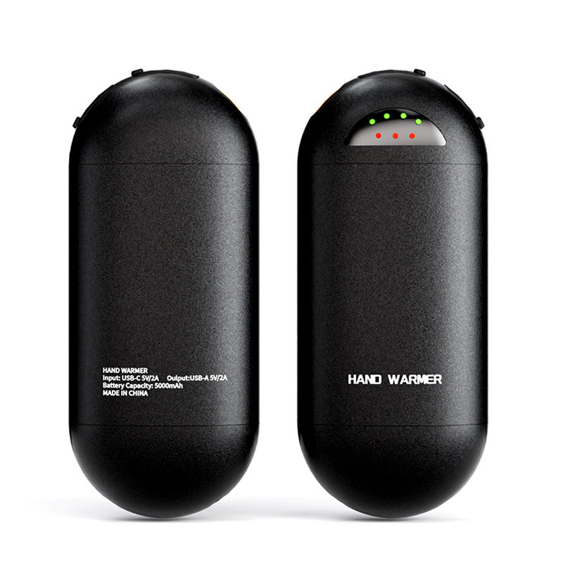 2 in 1 Split Portable Rechargeable Hand Warmer, Mini Pocket Electric Heater with LED Dual Display, 3 Constant Temperature Modes