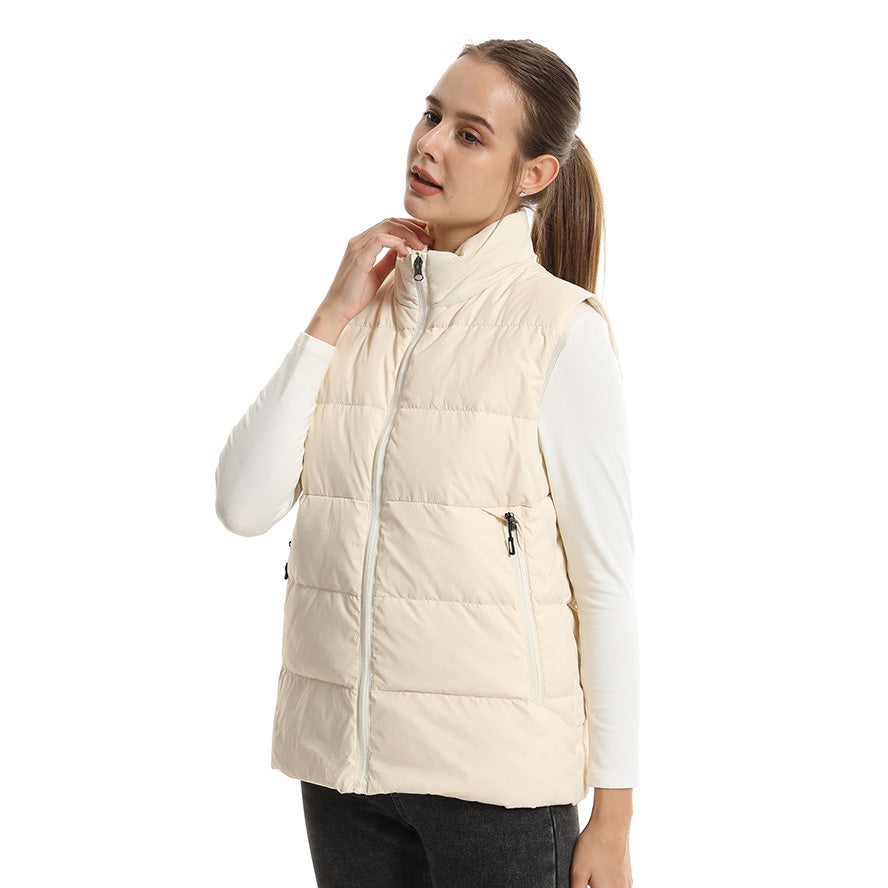 Heated Down Vest for Men Women, USB Electric Sleeveless Heated Waistcoat with 13 Heating Zones 3 Heating Levels