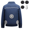 Cooling Fan Jacket for Men Women, Battery Powered 4 Fans Air Conditioned Work Uniform with Usb Reflective Stripe Cooling Fan Clothe for Outdoor Activities In Hot Weather