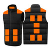 Dual Control 15 Carbon Fiber Heating Pads Thermal Vest for Women Men Heated Gilet 3 Heat Settings Electric USB Charging Heating Waistcoat