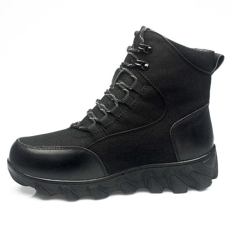 Genuine Leather Heated Boots for Men with Five-Level Heating System Rechargeable 20000mAh Battery Winter Waterproof Warm Snow Work Boot Rechargeable Electric Heating Foot Warmers
