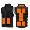 Dual Control 9 Carbon Fiber Heating Pads Heated Gilet for Men Women Heated Vest 3 Temperature Levels Electric USB Charging Heating Vest