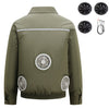 Cooling Fan Jacket for Men Women, Battery Powered 4 Fans Air Conditioned Work Uniform with Usb Reflective Stripe Cooling Fan Clothe for Outdoor Activities In Hot Weather
