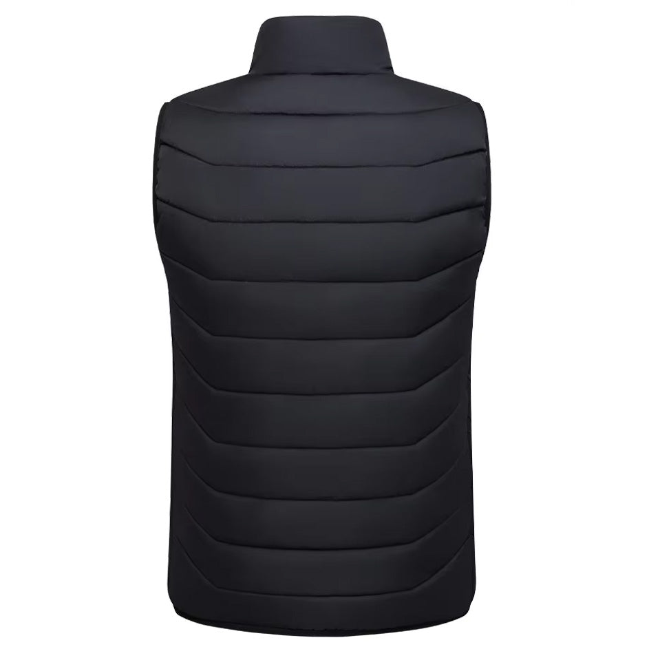 Smart Heated Gilets for Men Women, USB Port 4 Control 28 Heating Zones 3 Temperature Settings Stand Up Collar Electric Heated Warm Vests