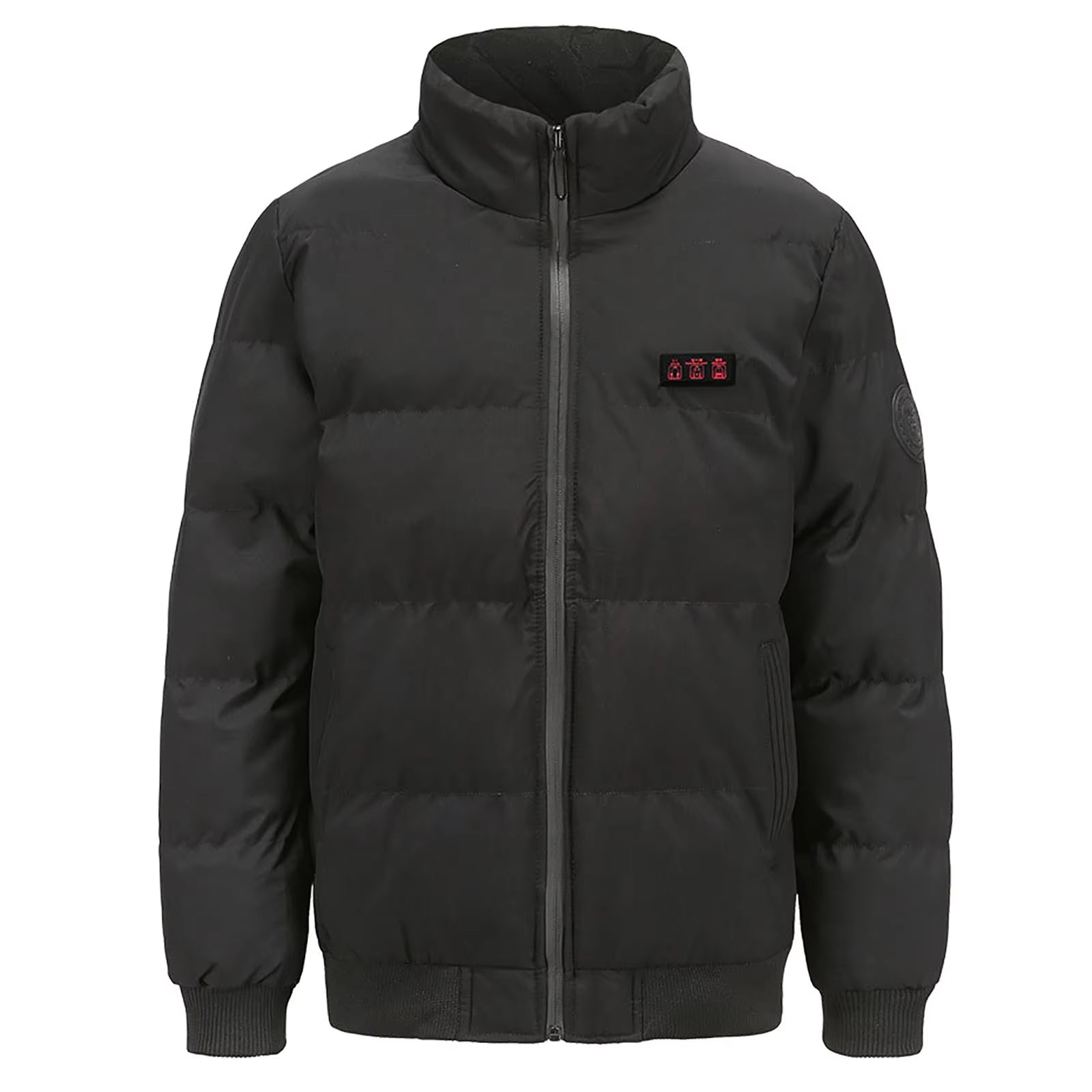 Electric Heated Jacket for Men & Women, 3 Temperature Control, 7 Heating Zones, Rechargeable USB Waterproof Cotton Jackets Winter Stand Collar Outdoor Lightweight Quilted Puffer Coat Casual P - Firoth