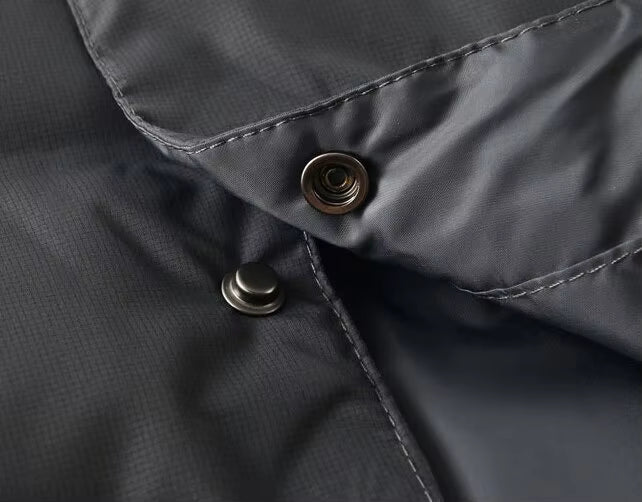 Lightweight V-Neck Quilted Electric Heated Vest for Women Men, USB Charging 3 Gear Temp Control 5 Heating Zones Snap Button Warming Gilet - Firoth
