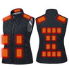 Women's Heated Waistcoat 21-zone Electric Heating Zones Rechargeable Sleeveless Thermal Insulated Vest