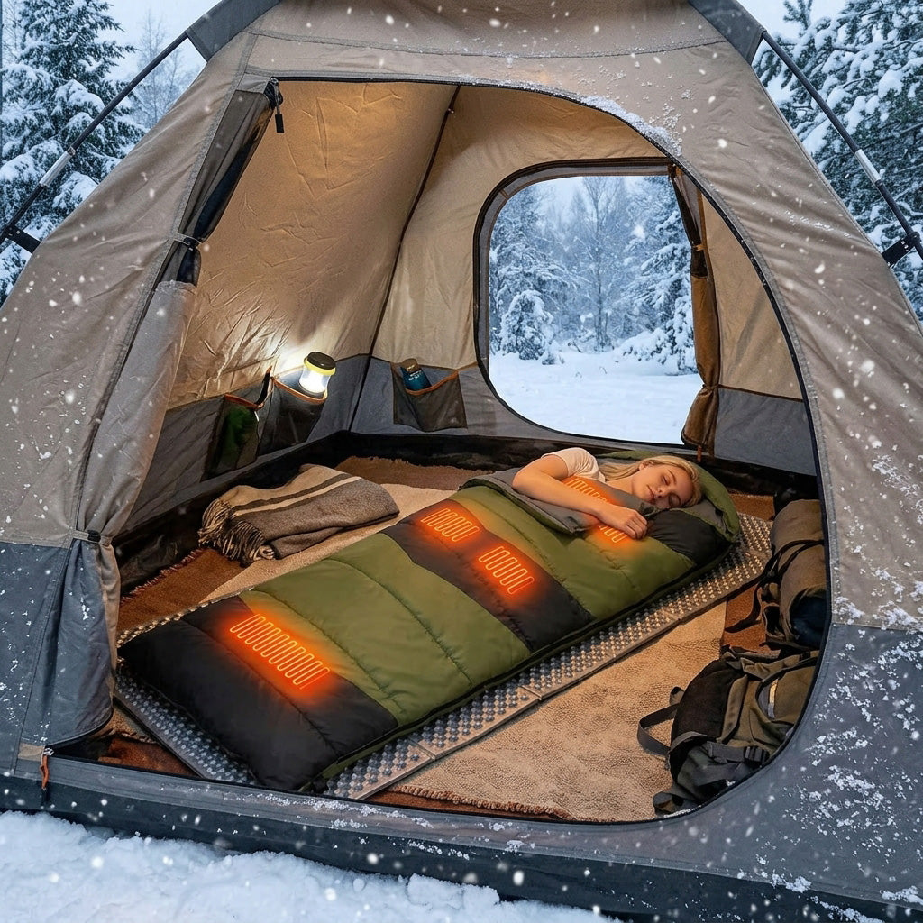 rechargeable heated sleeping bag
